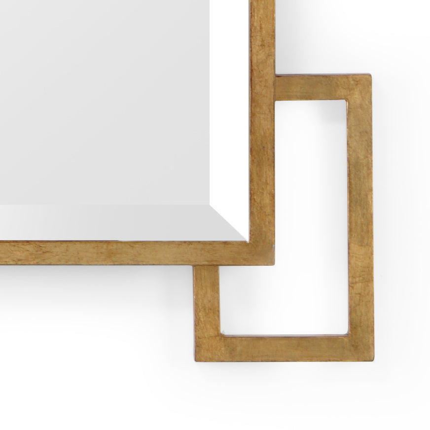 Easton Mirror from the Jamie Merida Collection for Chelsea House - antique gold leaf mirror isolated on white backgorund