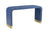 Waterfall console in blue raffia - Jamie Merida Collection for Chelsea House